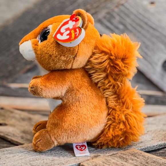 Pair of Woodland TY Beanie Boos-Squire the Squirrel and Buckley the Fawn-NWT-6"H - Picture 10 of 12